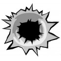 Stickers impact de balle