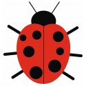 Stickers Coccinelle