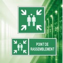 Panneaux de point de rassemblement