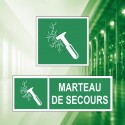 Panneaux marteaux d'urgence